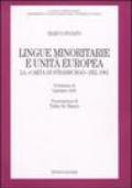 Lingue minoritarie e unità europea. La «Carta di Strasburgo» del 1981