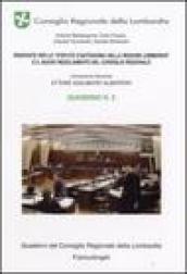 Proposte per lo «Statuto d'Autonomia della Regione Lombardia» e il nuovo regolamento del consiglio regionale. Quaderno. 2.