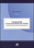 Categorialità e trascendentalità. Atti della giornata canonistica interdisciplinare