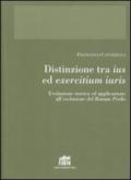 Distinzione tra ius ed exercitium iuris. Evoluzione storica ed applicazione all'esclusione del bonum prolis