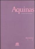 Aquinas. Rivista internazionale di filosofia (2009). 3.