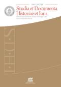 Studia et documenta historiae et iuris (2019). Vol. 85