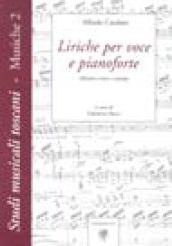 Liriche per voce e pianoforte. Catalogo. Ediz. critica