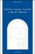 Scrittura, soggetto, comunità in Maurice Blanchot