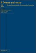 Il nome nel testo. Rivista internazionale di onomastica letteraria (2010). 12.