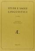 Studi e saggi linguistici (2012). 1.