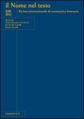 Il nome nel testo. Rivista internazionale di onomastica letteraria (2011): 13