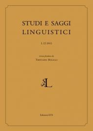 Studi e saggi linguistici (2012). Vol. 2