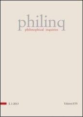 Philinq. Philosophical inquiries (2013). 1.