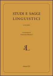 Studi e saggi linguistica (2013). Ediz. italiana e inglese. 2.