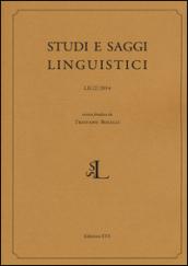 Studi e saggi linguistici (2014). 2.