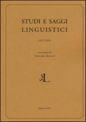 Studi e saggi linguistici (2014). 2.