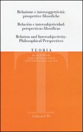 Teoria. Rivista di filosofia (2015). Ediz. italiana, inglese e spagnola