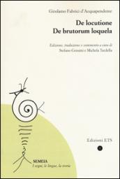 De locutione-De brutorum loquela