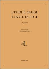 Studi e saggi linguistici (2016). 1.