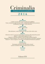 Criminalia. Annuario di scienze penalistiche (2016). 11.