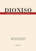 Dioniso. Rivista di studi sul teatro antico. Vol. 8