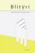 Blityri. Studi di storia delle idee sui segni e le lingue (2022). Vol. 1-2