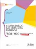 Storia della letteratura italiana '800-'900. Per le Scuole superiori. Con espansione online