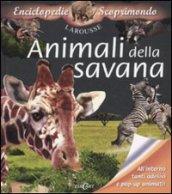 Animali della savana. Con adesivi