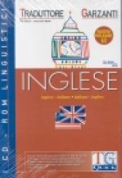 Tg Quick versione 6.0. Traduttore Garzanti inglese-italiano, italiano-inglese. CD-ROM