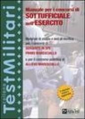 Manuale per i concorsi di sottufficiale nell'esercito