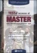 Test di accesso ai master. Manuale di preparazione