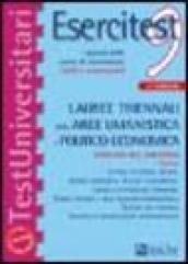 Esercitest. 9.I quesiti delle prove di ammissione risolti e commentati: lauree triennali delle aree umanistica e politico-economica