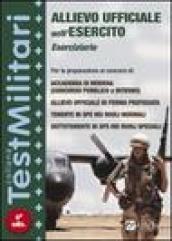 Eserciziario per i corsi di allievo ufficiale nell'esercito