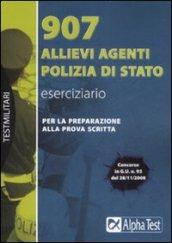 Novecentosette allievi agenti Polizia di Stato. Eserciziario