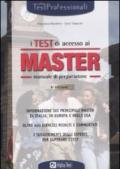 I test di accesso ai master. Manuale di preparazione