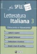 Letteratura italiana. 3.Ottocento e Novecento