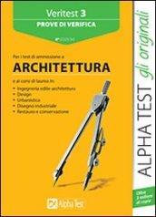 Veritest. 3.Prove di verifica per i test di ammissione a architettura