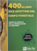 400 allievi vice ispettori del Corpo Forestale dello Stato