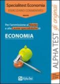 Specialitest economia. Eserciziario commentato