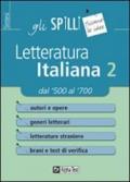 Letteratura italiana. 2.