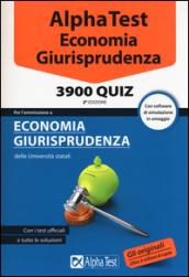 Alpha Test. Economia giurisprudenza. 3900 quiz. Con software di simulazione