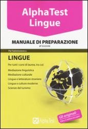 Alpha test. Lingue. Manuale di preparazione