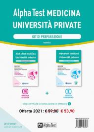 Alpha Test Medicina Università private. Kit di preparazione. Con software di simulazione