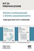 Kit diritto costituzionale e amministrativo. 4400 quiz. Con simulazioni online