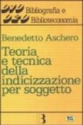 Teoria e tecnica della indicizzazione per soggetto