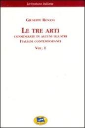 Le tre arti. Considerate in alcuni illustri italiani contemporanei: 1