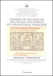 Cahiers de recherche de l'École doctorale en linguistique