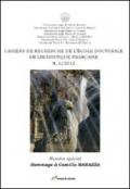 Cahiers de recherche de l'Ecole doctorale en linguistique française (2012). 6.Hommage à Camillo Marazza