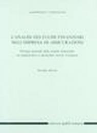 L'analisi dei flussi finanziari nell'impresa di assicurazioni. Principi generali delle analisi finanziarie ed applicazioni a particolari settori d'imprese