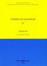 Papers on grammar: 4