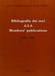 Bibliografia dei soci AIA members' publications 1984-1990