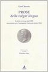 Prose della volgar lingua. L'aeditio princeps del 1525