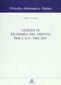 Lezioni di filosofia del diritto per l'a. a. 2000-2001