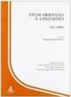 Studi orientali e linguistici: 7